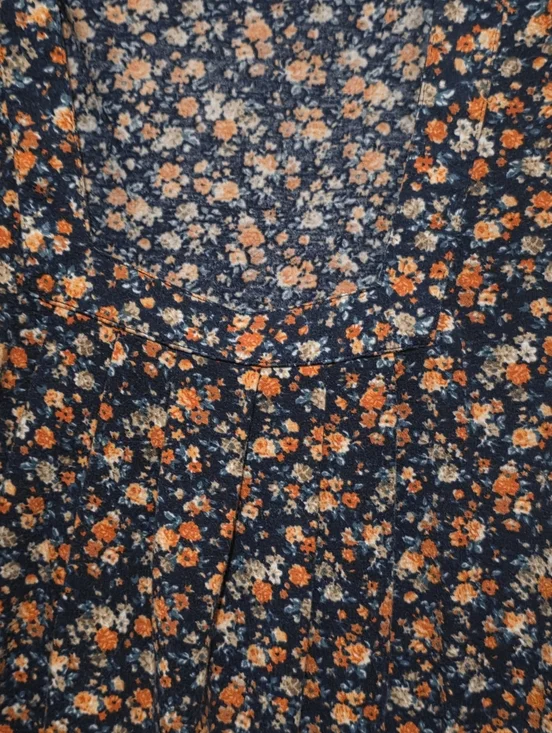 KTILG Boho Floral Print Square Neck Draped Tank Top Size S - Picture 6 of 6